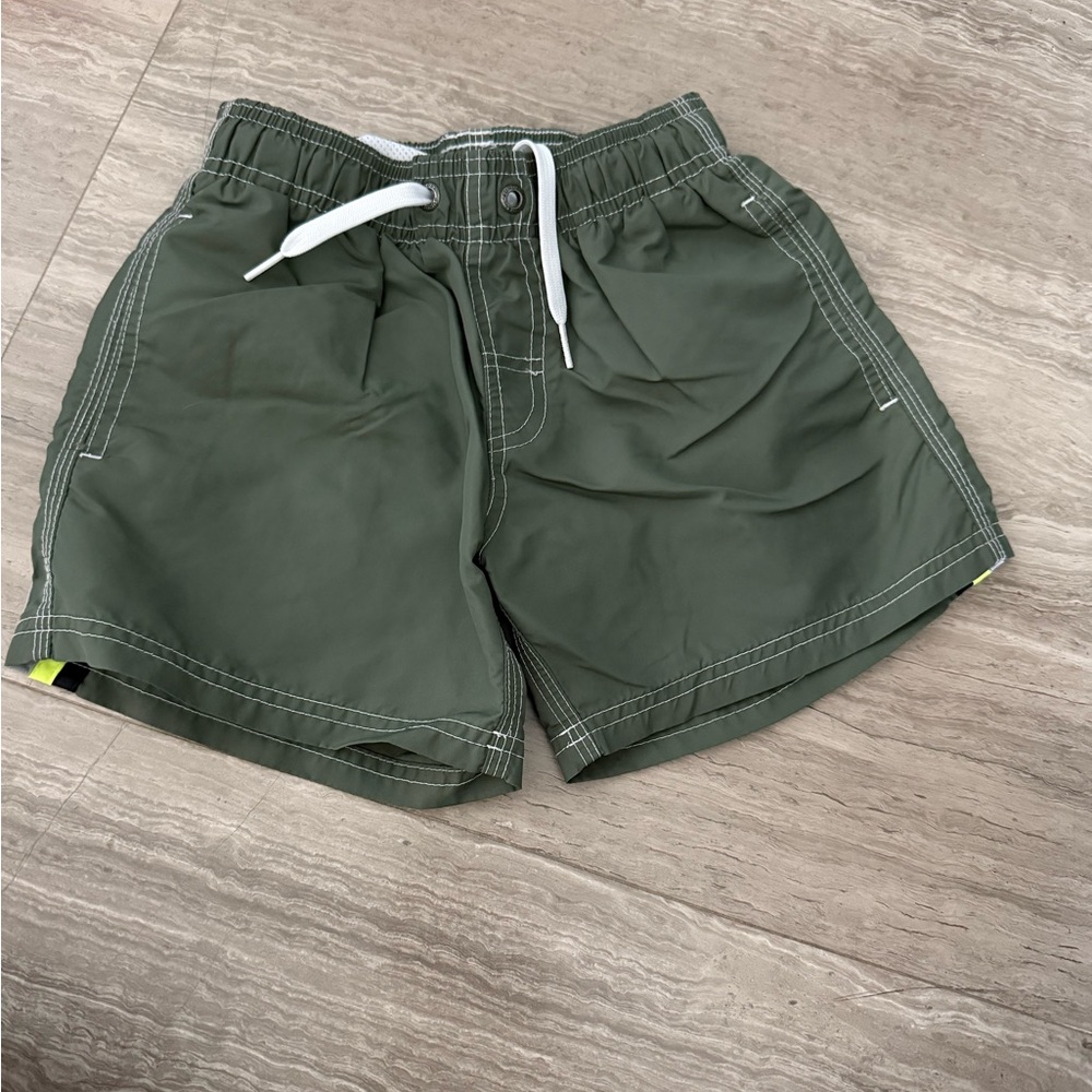 Sundek Kids Swim Trunks in Olive Green
